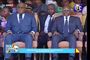 Felix Tshisekedi (tv) ved indsættelsesceremonien i Kinshasa. Han sidder ved siden af DRCongos afgående præsident, Joseph Kabila.