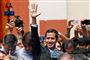 Venezuelas oppositionsleder Juan Guaidó ved en pressekonference i Caracas. Frankrig, Tyskland og Spanien erklærede lørdag, at de vil anerkende Guaidó som fungerende præsident, hvis der ikke udskrives valg inden for en uge.