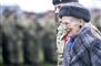 Margrethe iført pelshue: Deltog i særlig parade