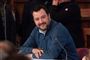 Indenrigsminister Matteo Salvini, der her ses ved et pressemøde inden regionalvalget søndag, kan smile af stor fremgang i Abruzzo til hans koalition af højrepartier.