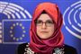 - Jeg håber, at mit besøg her i dag vil kunne hjælpe i forhold til mulige sanktioner (mod Saudi-Arabien) i fremtiden, siger Hatice Cengiz, som var forlovet med Jamal Khashoggi.