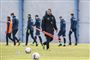 Martin Retov stod onsdag for første gang i spidsen for Brøndby IF under træningen.