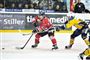 Aalborg Pirates' Jeppe Jul Korsgaard (tv.) misser de første fem kvartfinaleopgør i Metal Ligaen. (Arkivfoto)