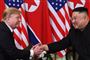 Der var god stemning, da Donald Trump og Kim Jong-un onsdag tog hul på deres topmøde i den vietnamesiske by Hanoi.