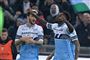 Felipe Caicedo bragte Lazio foran i første halvleg i lokalbraget i Serie A lørdag aften mellem Lazio og AS Roma.