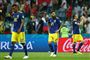 Jimmy Durmaz (i midten) fik en uheldig hovedrolle ved VM, da Sverige tabte 1-2 til Tyskland, men han havde næppe forestillet sig, at han ville blive bombarderet af tilsvininger på de sociale medier. (Arkivfoto)