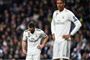 Dani Carvajal (til venstre) er skuffet over endnu et Real Madrid-nederlag på hjemmebane.