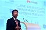 Bestyrelsesformand i Huawei Ken Hu talte tirsdag ved åbningen af Cyber Security Transparency Centre i Bruxelles.