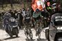 Julian Alaphilippe (til venstre) og Jakob Fuglsang var de toneangivende ryttere i lørdagens Strade Bianche.