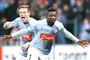 Danny Amankwaa scorede det sidste mål i Sønderjyskes 3-1-sejr over Esbjerg.