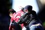 En Birmingham-fan stjal opmærksomheden efter 12 minutter af kampen mod Aston Villa, da han overfaldt Aston Villas Jack Grealish.