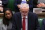 Leder af Labour Jeremy Corbyn (billedet) talte mandag i det britiske Underhus, før premierminister Theresa May rejste til Strasbourg for at drøfte sin udtrædelsesaftale med formand for EU-Kommissionen Jean-Claude Juncker.