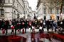 Demonstration mod klimaforandringer i Downing Street i London. Forurening og miljøskader vil medføre, at millioner af mennesker dør for tidligt om 30 år, viser en omfattende forskningsrapport, som FN har fået udarbejdet.