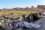 Foto fra den 9. marts 2019 af en interimistisk lejr som IS-medlemmer har oprettet for deres familier ved Baghouz, hvorfra mange tusinde er flygtet. Antallet af udenlandske barn i lejrene i det nordøstlige Syrien er blevet forøget med næsten 45 procent, siger Red Barnet, der appellerer til, at børnenes hjemlande vil hjælpe dem med at blive repatrieret.