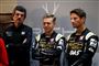 Haas-manager Günther Steiner (til venstre) ser optimistisk frem mod søndagens Formel 1-løb i Melbourne.