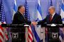 Den amerikanske udenrigsminister, Mike Pompeo, og Israels premierminister, Benjamin Netanyahu, siger i en fælles erklæring ved et pressemøde i Jerusalem, at de vil imødegå Irans "aggression" i Mellemøsten og i verden som helhed.