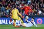 Den spanske angriber Alvaro Morata brændte chancer på stribe, da Spanien slog Norge 2-1.