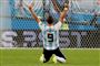 Gonzalo Higuain jublede for sidste gang i landsholdstrøjen, da Argentina slog Nigeria ved VM i 2018. Torsdag meddelte angriberen sit landsholdsstop.