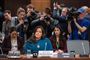 Tidligere justitsminister Jody Wilson-Raybould under en høring i det canadiske retsudvalg den 27. februar. Sagen om virksomheden SNC-Lavalin fik hende til at træde tilbage 12. februar.