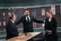 Statsminister Lars Løkke Rasmussen (V, tv.) og Socialdemokratiets formand, Mette Frederiksen (th.) var især uenige i spørgsmålet om pension, da de søndag aften mødtes til tv-debat på DR1.