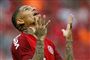 35-årige Paolo Guerrero skiftede sidste år fra Rio de Janeiro-klubben Flamengo til Internacional, og lørdagens kamp blev hans første for den nye klub.