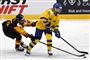 Sverige tabte tre af sine fire kampe ved VM - blandt andet kampen mod Tyskland, som dette billede stammer fra.