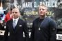 Patrick Nielsen og Mark O. Madsen til pressemøde i KB Hallen, hvor de står over for hinanden i en MMA-kamp om to måneder.