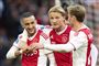 Kasper Dolberg scorede et flot mål for Ajax, som lørdag slog Excelsior 6-2 i den bedste hollandske række. (arkiv)