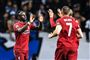 Sadio Mané (til venstre) scorede til 1-0 mod Porto.