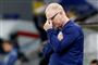 Alex McLeish tager sig til hovedet, da Skotland i marts taber med 0-3 på udebane til Kasakhstan i EM-kvalifikationen. Arkivfoto.