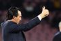 Unai Emery og Arsenal skal møde Valencia i Europa League-semifinalen.