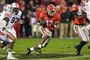 Elijah Holyfield har spillet for University of Georgia og gjort det så godt, at Carolina Panthers vil prøve ham af.