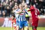 Troels Kløve (til højre) scorede to gange mod Esbjerg fredag.