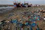 En strand i Vietnam med store mængder plastikaffald. Billedet er taget i juni 2018.
