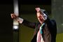 Partileder Nigel Farage under et valgmøde lørdag i den britiske by Houghton-le-Spring. Farage ser i en ny meningsmåling ud til at få omkring hver tredje stemme ved europaparlamentsvalget i Storbritannien om 12 dage.