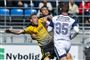 AC Horsens-angriberen Nicolai Brock-Madsen (til venstre) leverede sit første mål i sæsonen i sejren over Vendsyssel FF.
