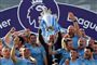 Manager Josep Guardiola og Manchester City kunne søndag fejre klubbens sjette engelske mesterskab.