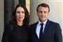 New Zealands premierminister, Jacinda Ardern (til venstre), og Frankrigs præsident, Emmanuel Macron (til højre), side om side i Paris forud for onsdagens topmøde om deling af voldeligt og ekstremistisk indhold online.
