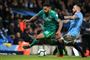 Watford-angriberen Andre Gray (til ventstre) kommer formentlig til at stå over for Manchester Citys offensive midtbanespiller Bernardo Silva i lørdagens FA Cup-finale. (Arkivfoto)