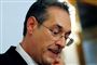 Den afgående østrigske vicekansler, Heinz-Christian Strache, under lørdagens pressemøde i Wien, hvor han har meddelt sin afgang.