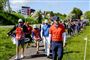 Lucas Bjerregaard indledte tordag Made in Denmark i høj solskin og blæst. Fredag har vejret ændret sig, og spillerne skal ud i regnvejr.