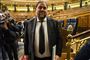 Cataloniens tidligere vicepræsident Oriol Junqueras var blandt de fire parlamentsmedlemmer, der tirsdag blev taget i ed. Fredag er han blevet suspenderet.