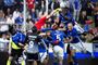 Lyngby tabte i sidste sæson til Vendsyssel over to kampe om en plads i Superligaen, hvor billedet her stammer fra. Nu får de kongeblå mulighed for revanche.
