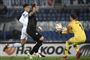 Frederik Rønnow var på banen, da Frankfurt mødte Lazio i Europa League.