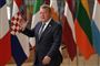 Lars Løkke Rasmussen ankommer til tirsdagens EU-topmøde i Bruxelles.