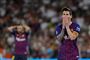 Linel Messi og co. skal ikke længere spille i de velkendte stribede Barcelona-trøjer til den kommende sæson. (Arkivfoto)