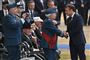 Frankrigs præsident, Emmanuel Macron, er en af de mange internationale ledere, der onsdag er mødt frem i Portsmouth for at hædre veteranerne for deres indsats for 75 år siden.