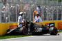 Kevin Magnussen kørte ind i barrieren under lørdagens kvalifikation i Montreal.