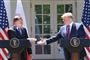 Den polske præsident, Andrzej Duda (til venstre), var onsdag på besøg hos USA's præsident, Donald Trump (til højre), i Det Hvide Hus.