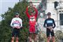 Spanske Juan Jose Cobo (i midten) vandt i 2011 Vuelta a España.